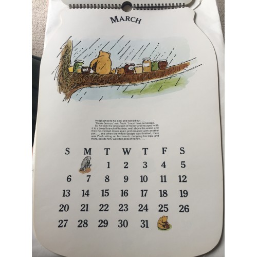 The Pooh Calendar 1977